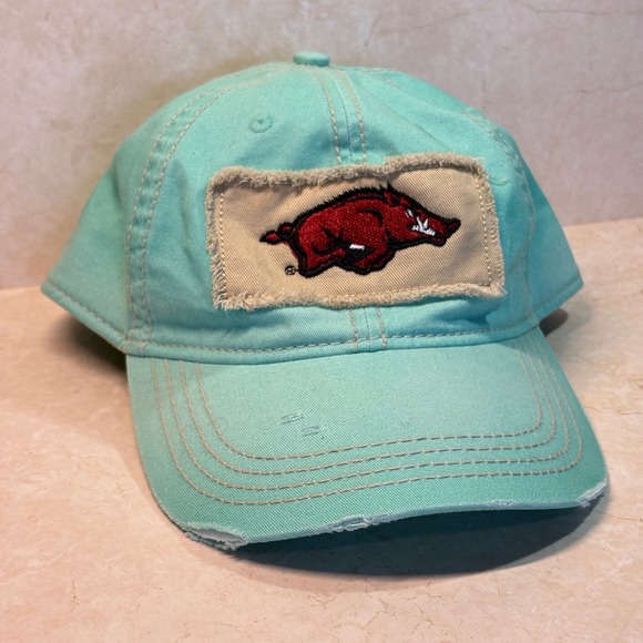Arkansas Razorbacks Outdoor Cap Ladies Fit Baseball Distressed Adjustable Hat - Picture 1 of 9